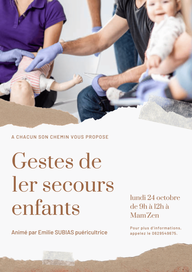 Les Gestes de premier secours pour les bébés - Mam'Zen