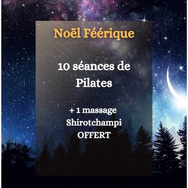 Carte Cadeau 2024 Noël féérique : 10 séances de Pilates